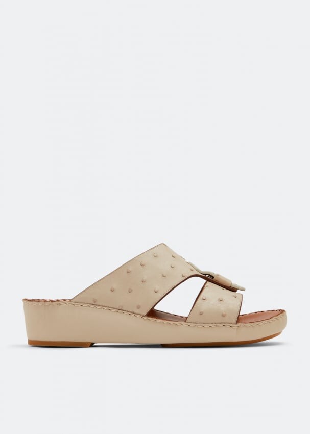 

Сандалии PRIVATE COLLECTION Fissare Ostrich sandals, бежевый