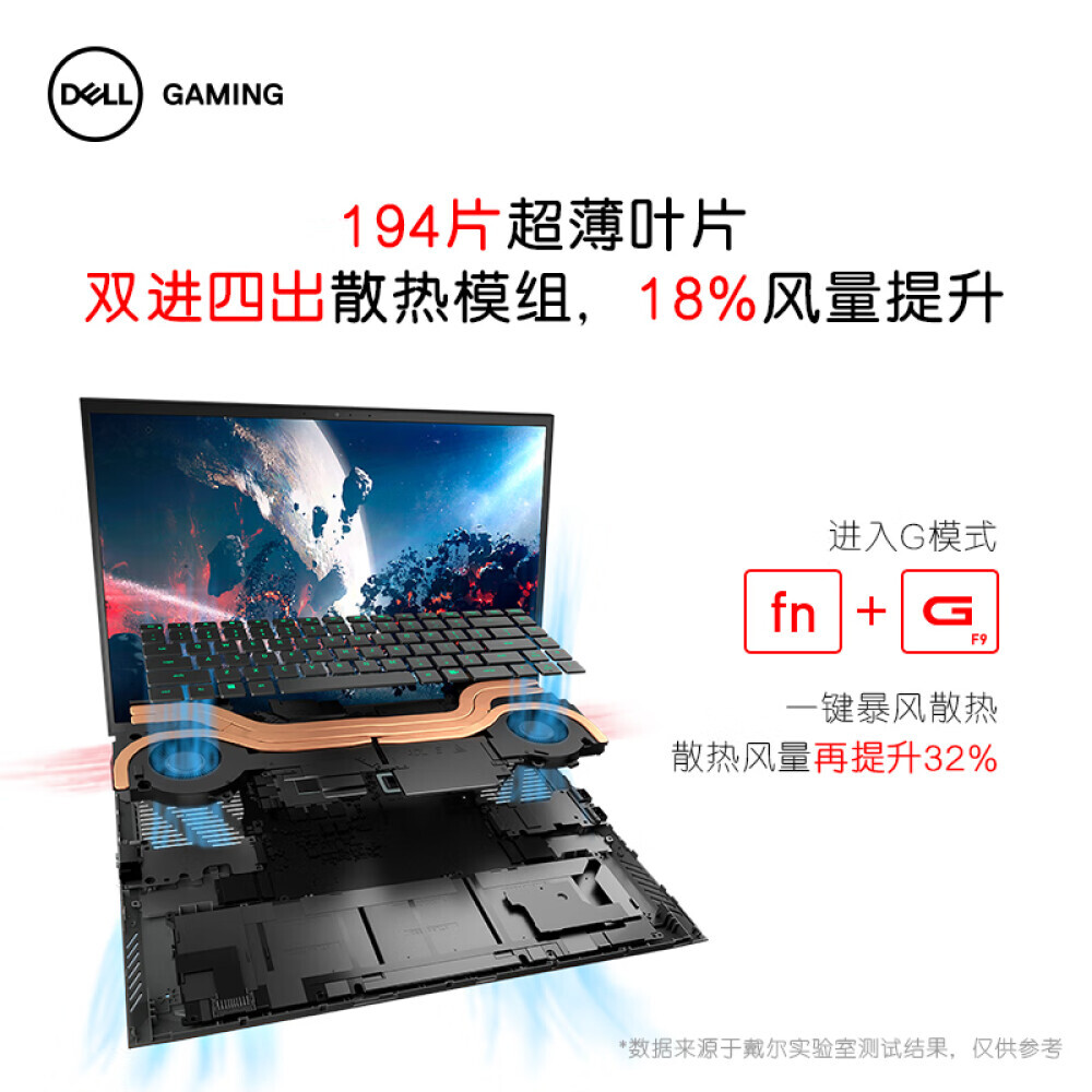 

Ноутбук игровой DELL G16 7620 16" i7-12700H 16G 512G RTX3070Ti8G 2.5K 165Hz, черный