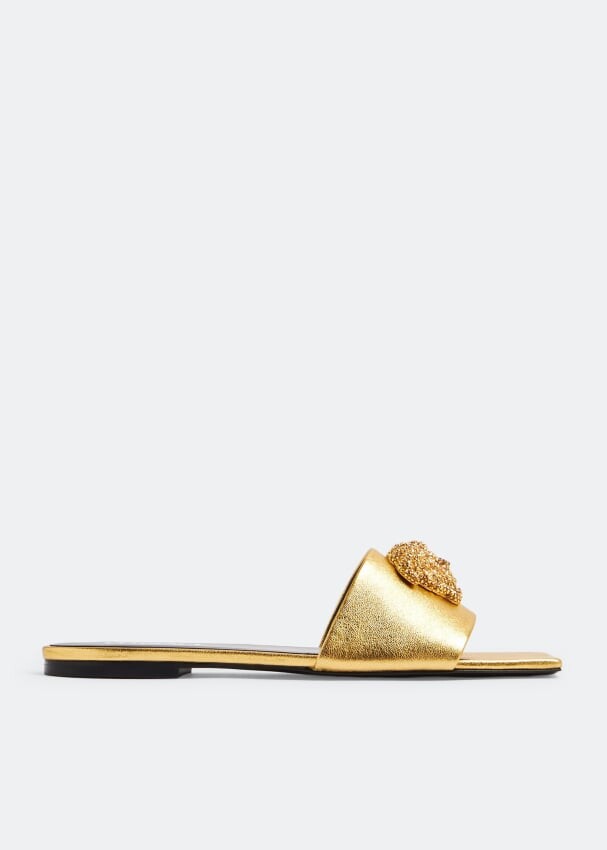 

Сандалии VERSACE La Medusa flat sandals, золотой