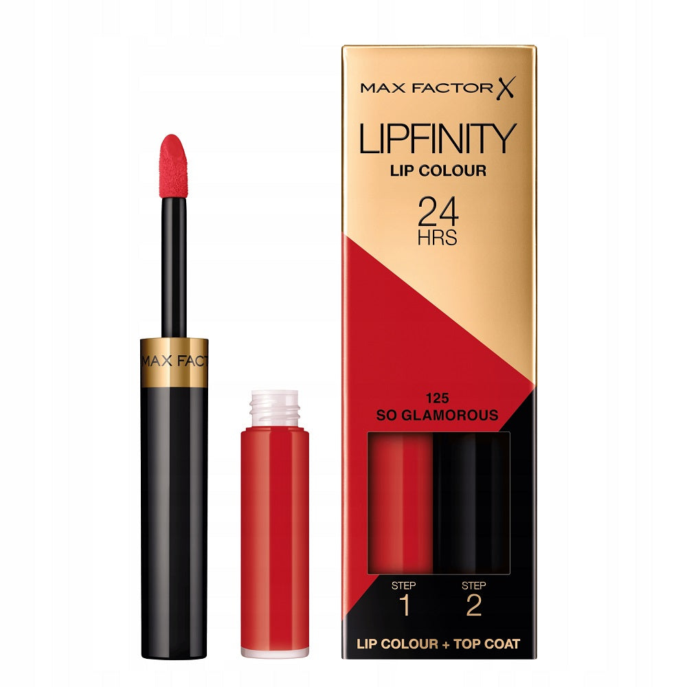 Max Factor Lipfinity Lip Color двухфазная жидкая помада со стойким эффектом 125 So Glamorous