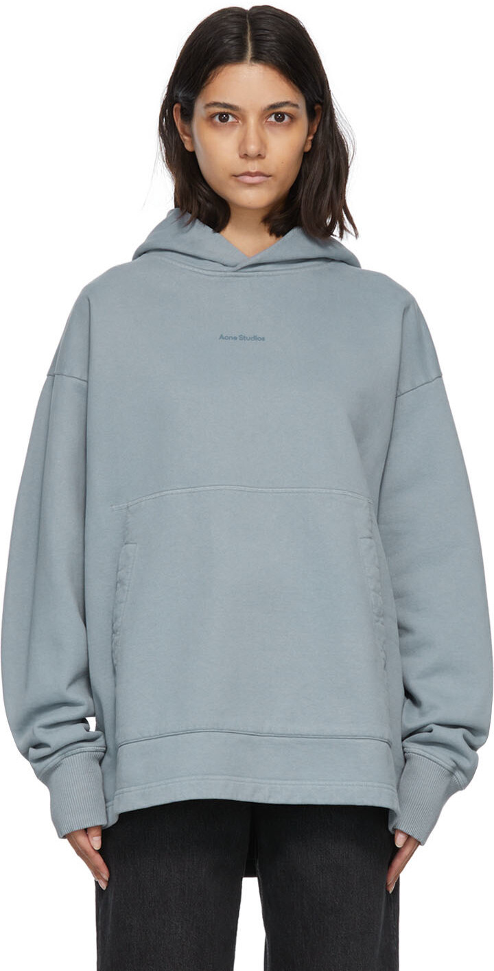 

Синяя худи из органического хлопка Acne Studios