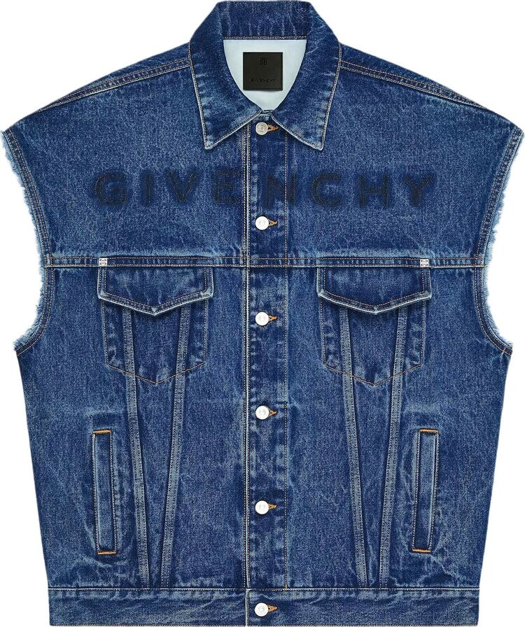 

Куртка Givenchy Oversized Sleeveless Jacket 'Indigo', синий