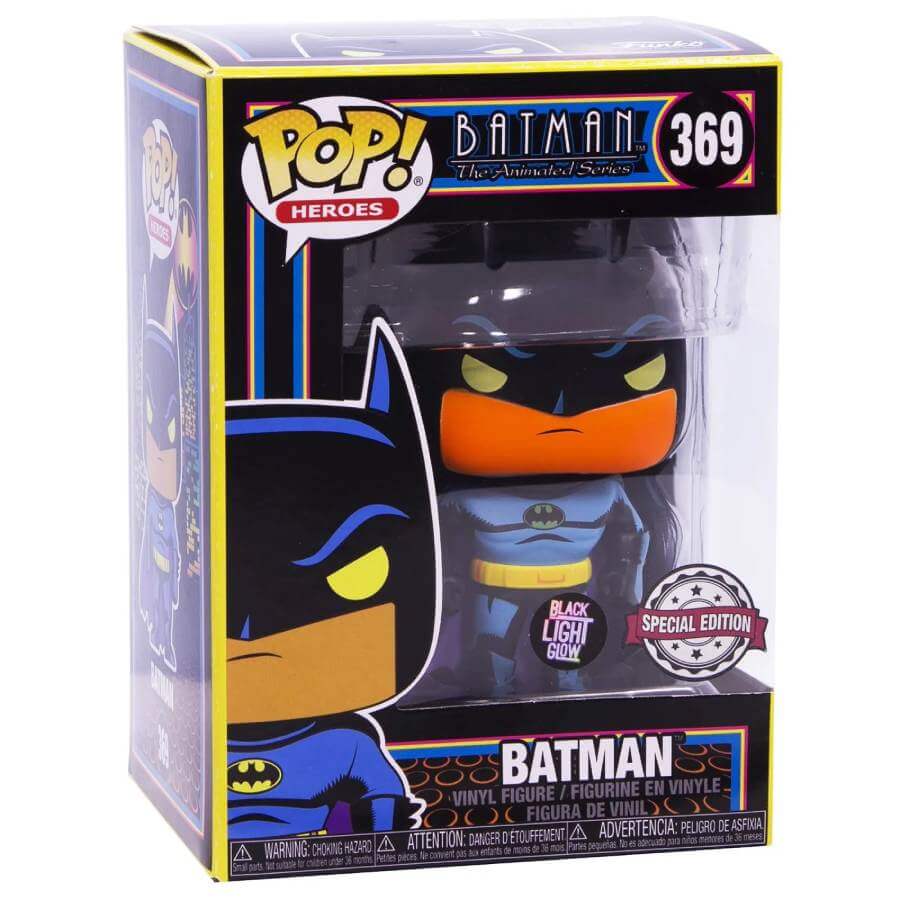 Фигурка Funko POP! Heroes: The Animated Series Batman Blacklight Exclusive мягкие игрушки yume коллекционная фигурка batman dznr logo 17 см