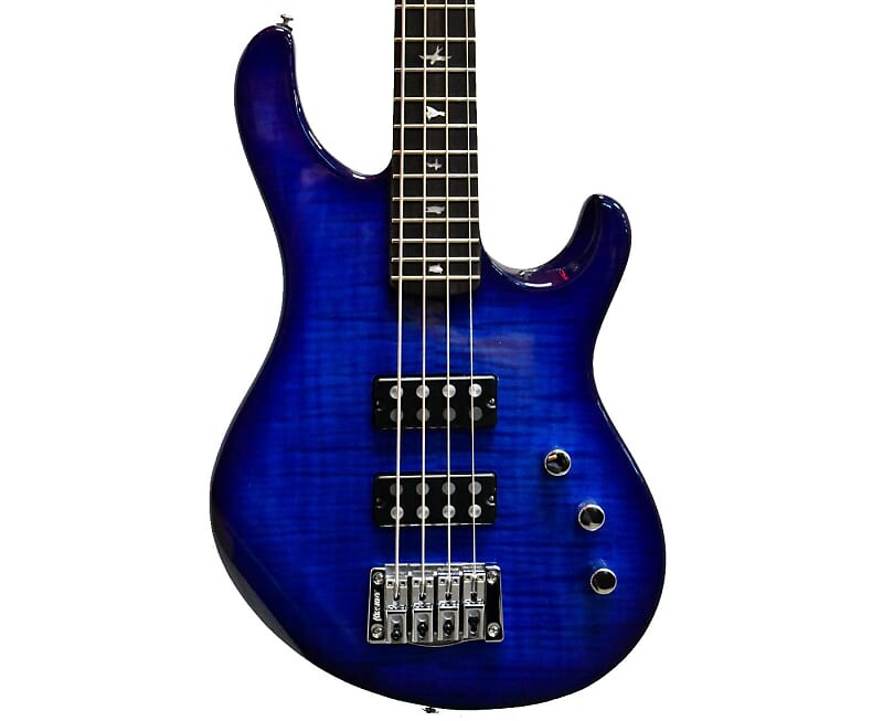 

Бас-гитара PRS SE Kingfisher в цвете Faded Blue Wrap Around Burst PRS SE Kingfisher Bass Guitar in