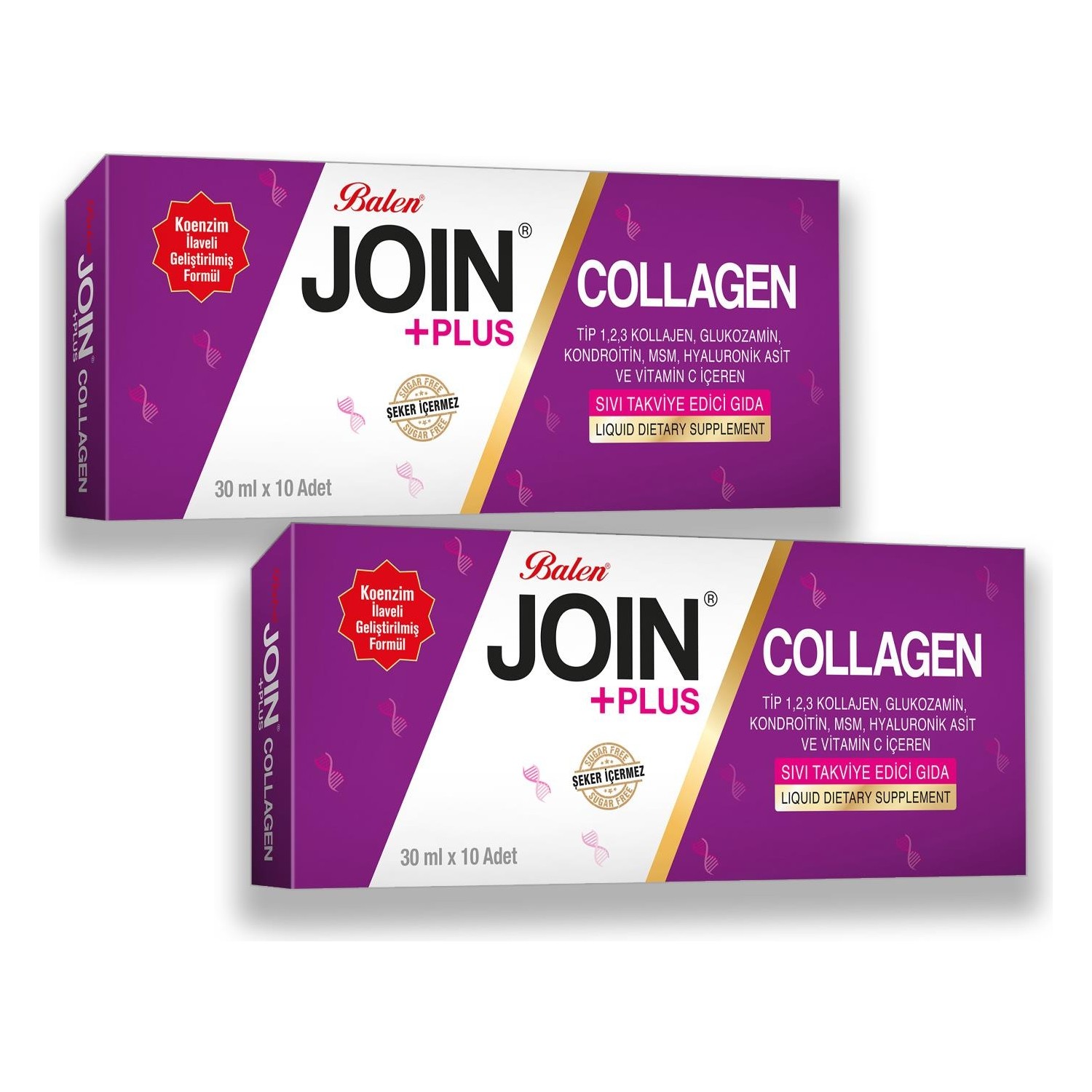 цена Активная добавка Balen Join и Plus Collagen, 10 капсул, 30 мл, 2 штуки