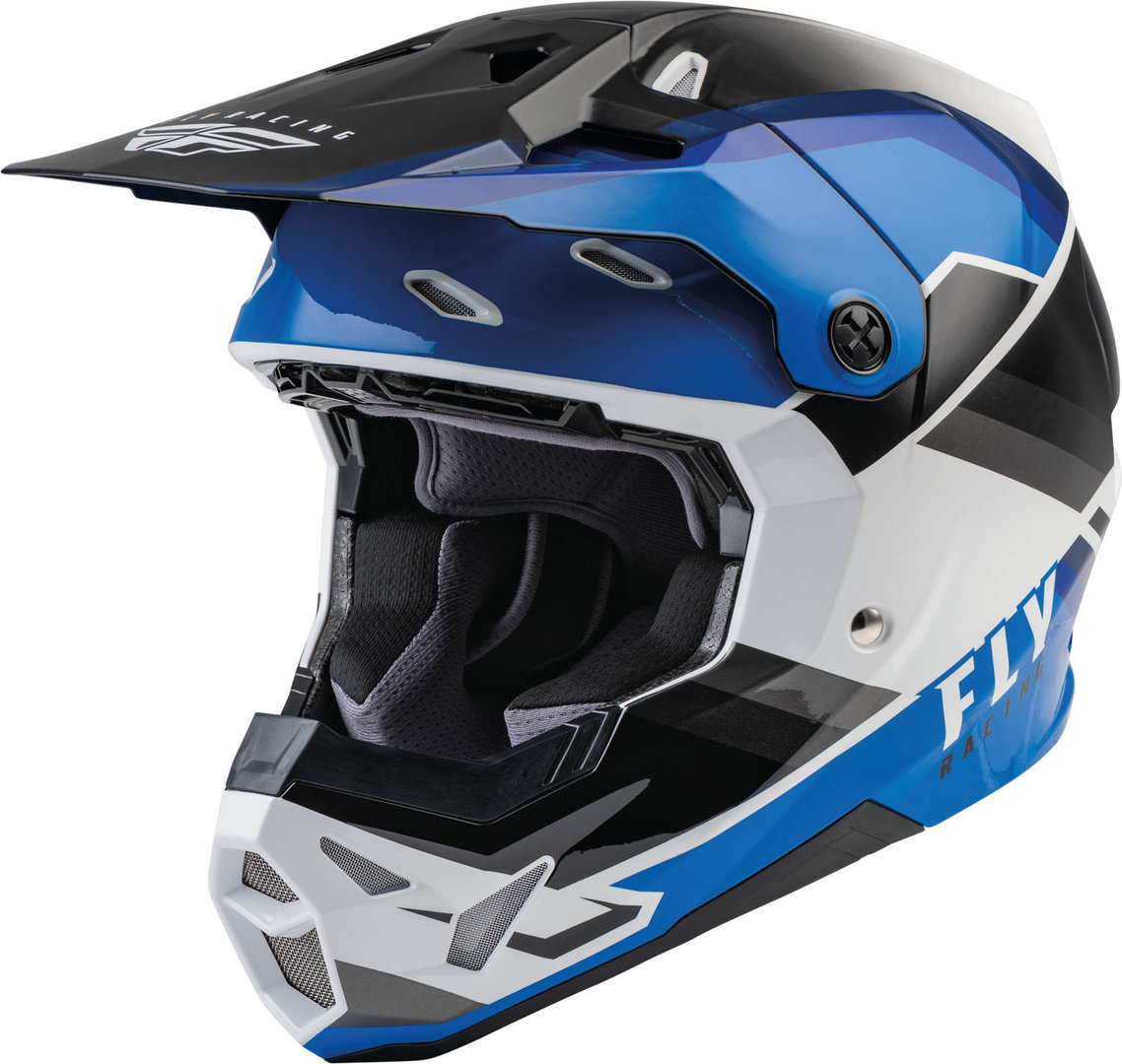 

Шлем FLY Racing Formula CP Rush для мотокросса, черный/синий/белый