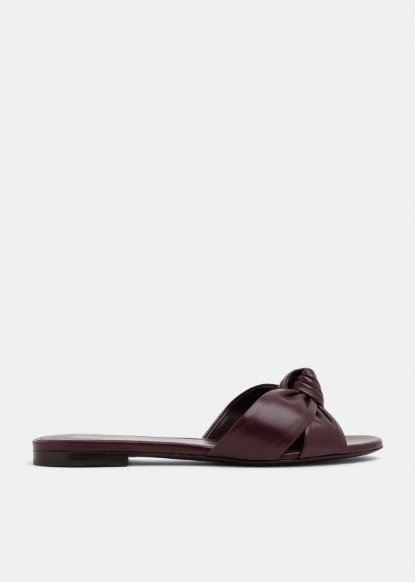 

Сандалии SAINT LAURENT Bianca flat sandals, бордовый