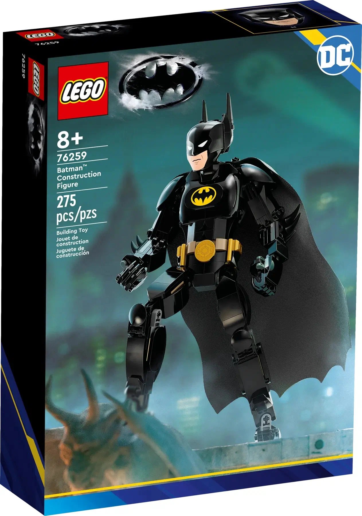 Конструктор Lego DC Batman Figure 76259, 275 деталей конструктор lego dc batman 76182 маска бэтмена 410дет с 18лет