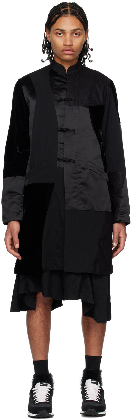 

Черное пальто в технике пэчворк Black Comme des Garçons, Черный