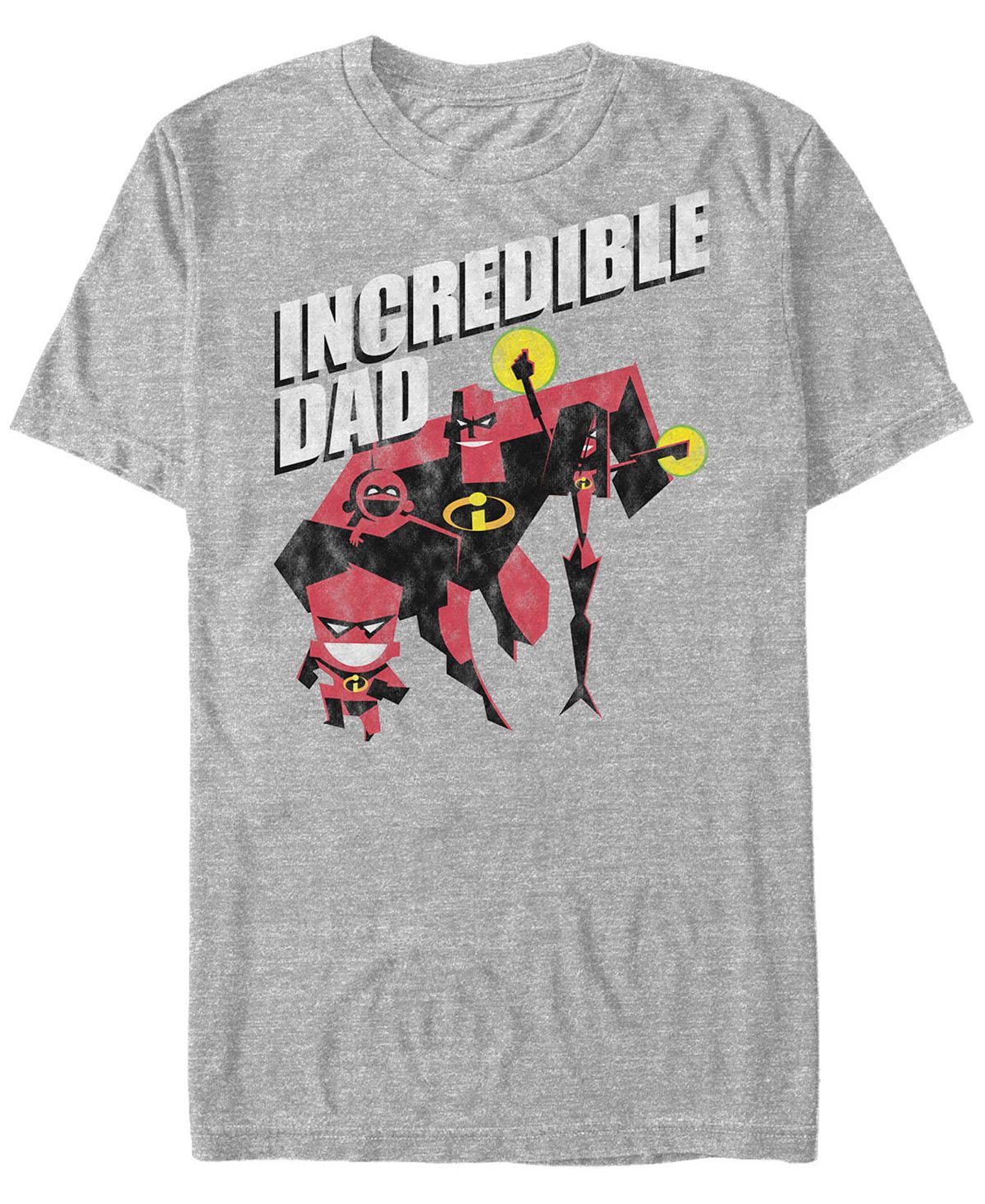 Мужская футболка с коротким рукавом disney pixar incredible dad and kids Fifth Sun, мульти pixar 1001 stickers