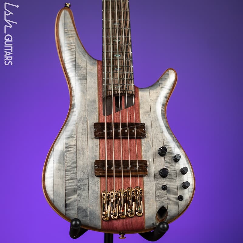 

Ibanez SR5CMDX Premium 5-String Bass Black Ice Low Gloss