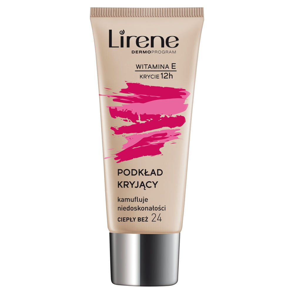 

Lirene Тональный крем, маскирующий несовершенства, с витамином Е 24 Warm Beige 30мл