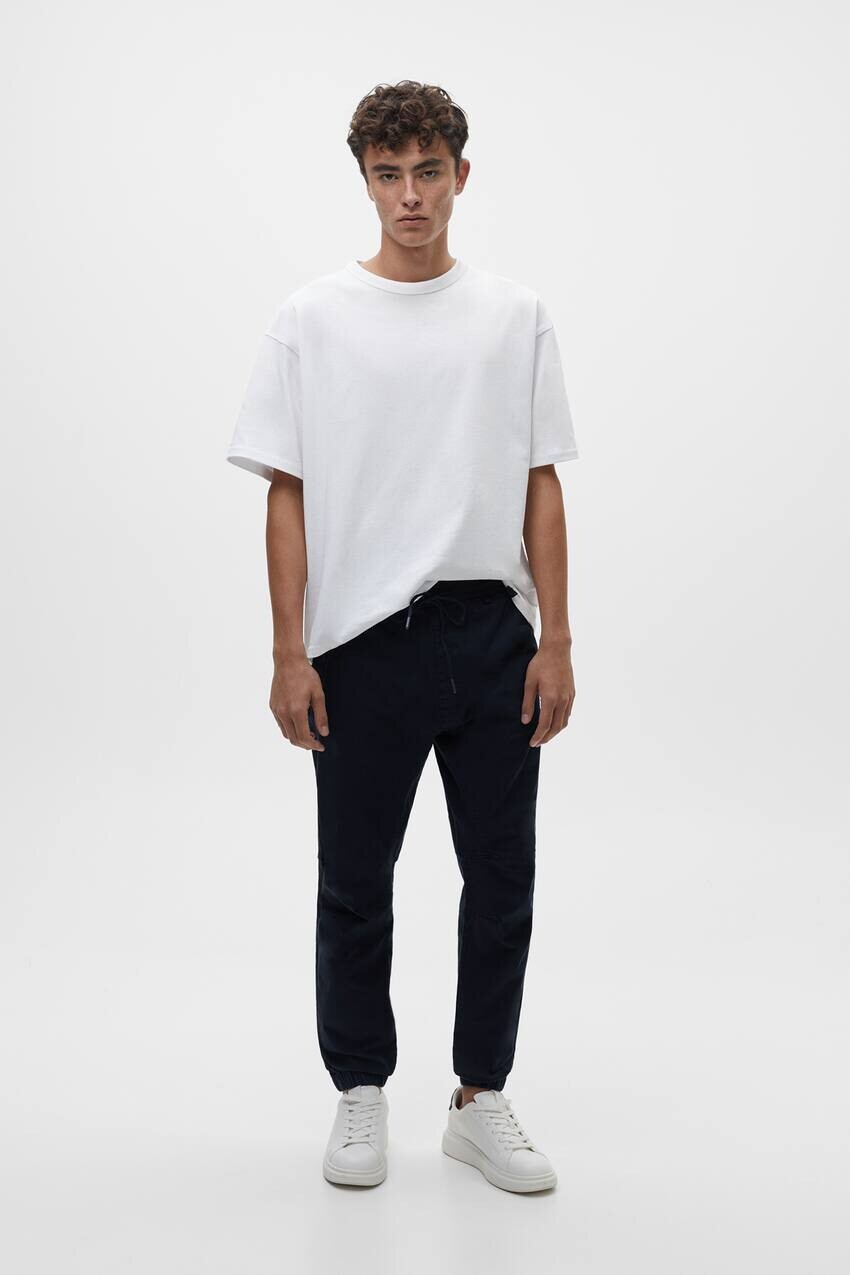 

Базовые джоггеры Pull&Bear, военно-морской