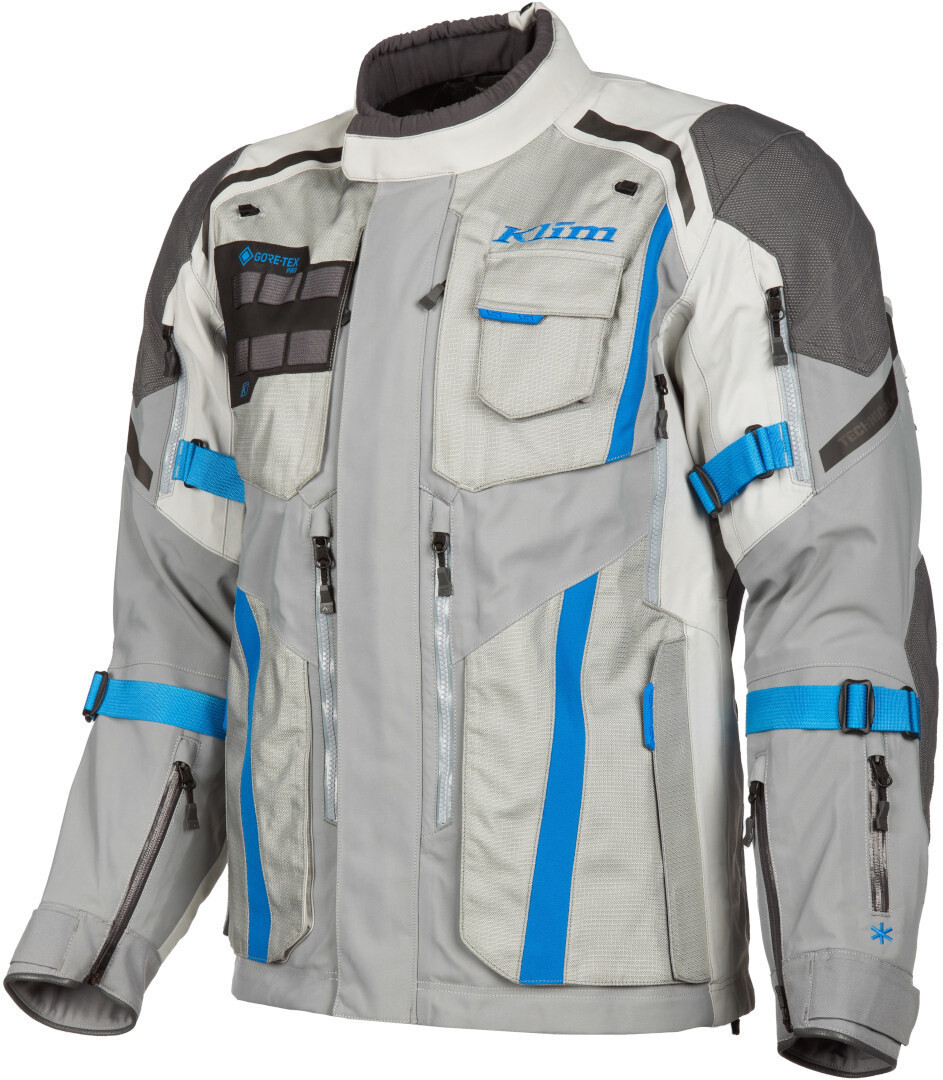

Klim Badlands Pro 2023 Мотоцикл Текстильная куртка, серый/синий