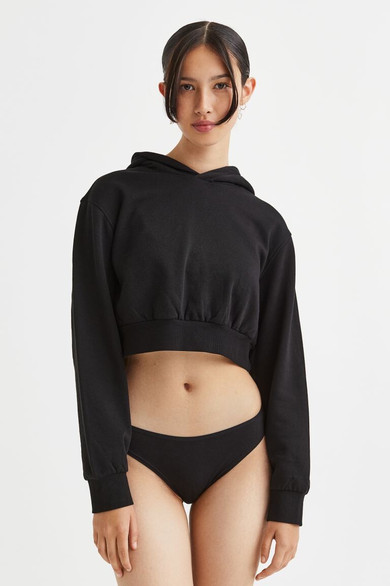

10 трусов H&M, белый/черный/серый меланж