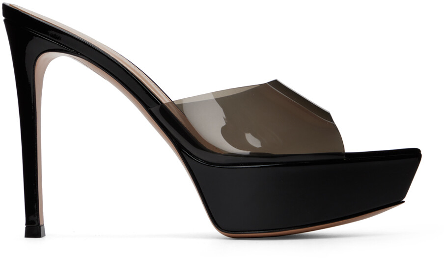 

Черные босоножки Betty на платформе Gianvito Rossi