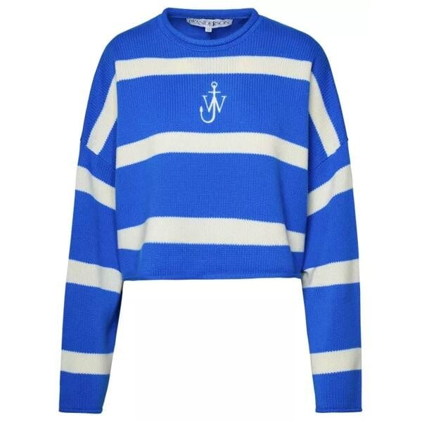 

Свитер two-tone wool blend sweater J.W. Anderson, синий