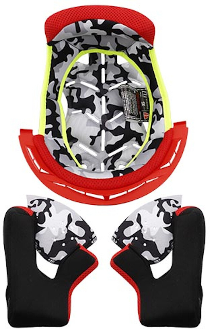 Подкладка LS2 MX437J Fast Mini внутренняя для шлема, красная высококачественная подкладка для шлема сверхлегкая красная съемная подкладка для шлема подкладка для шлема 27 шт компл