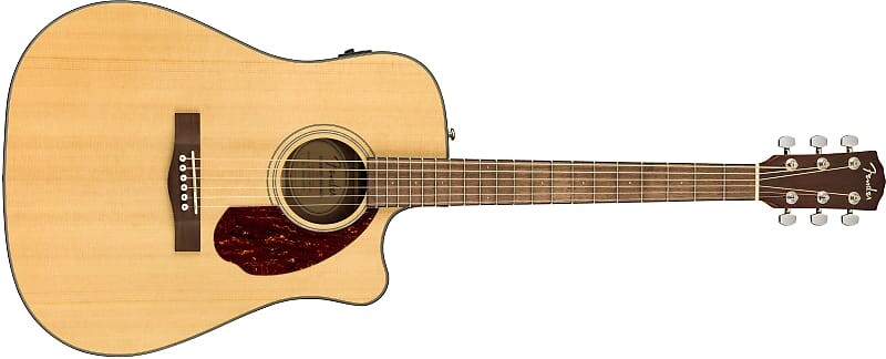 

Fender CD-140SCE Dreadnought, накладка на гриф из орехового дерева, натуральный цвет с футляром