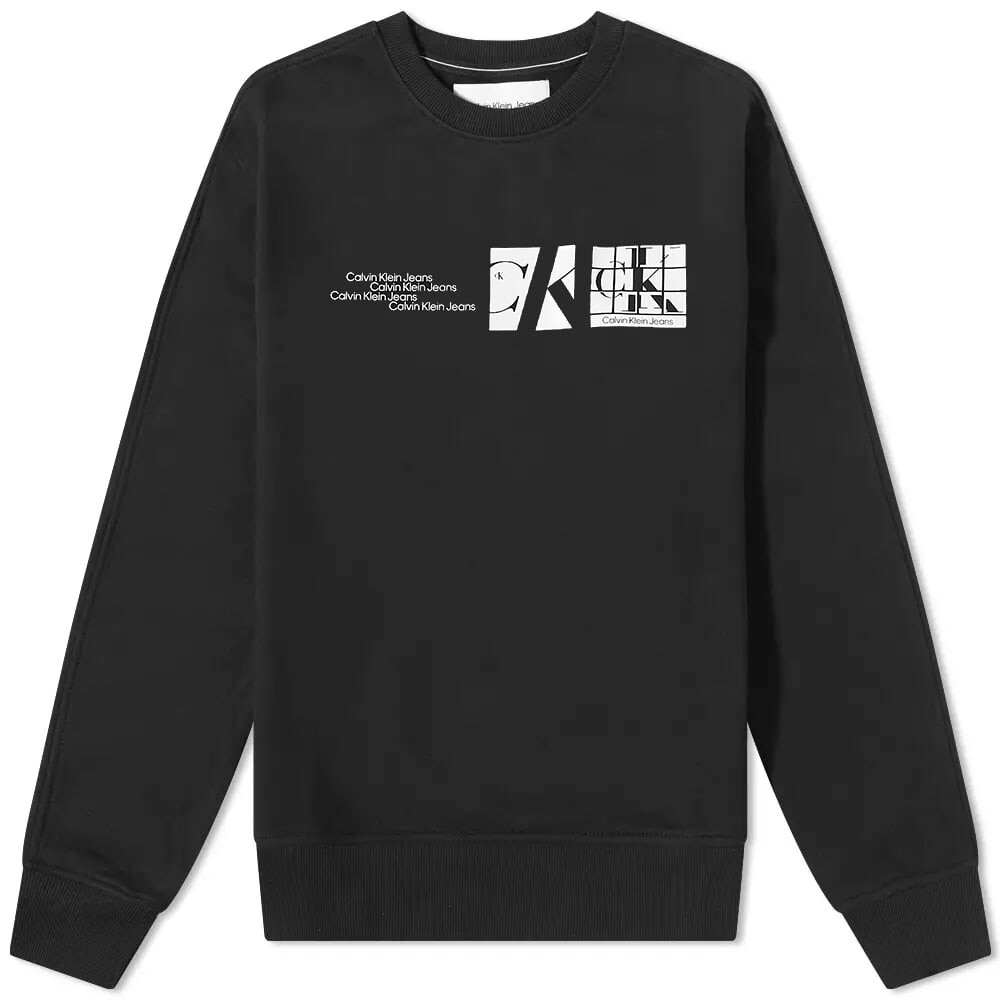 

Толстовка Calvin Klein Urban Multi Graphic Crew Sweat, Черный
