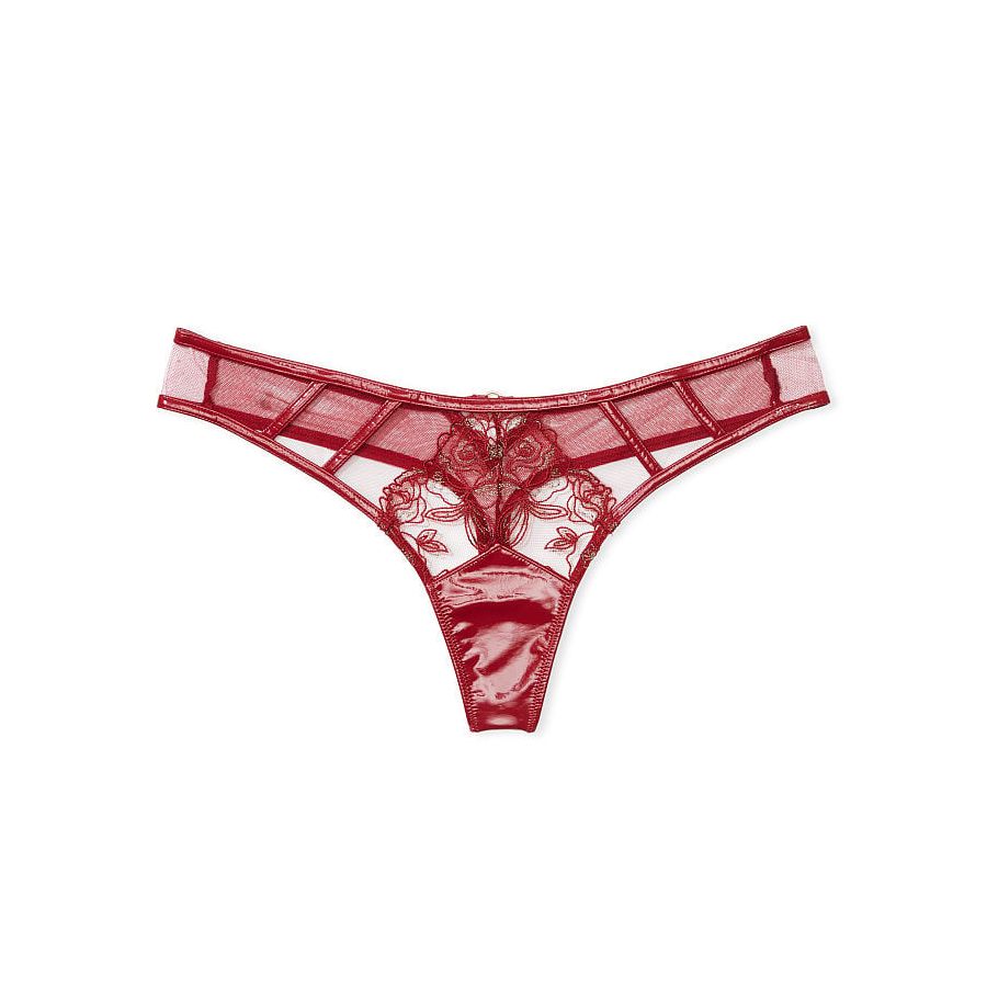 Трусы Victoria's Secret Very Sexy Midnight Affair Thong, красный трусы victoria s secret very sexy strappy lace crotchless thong красный