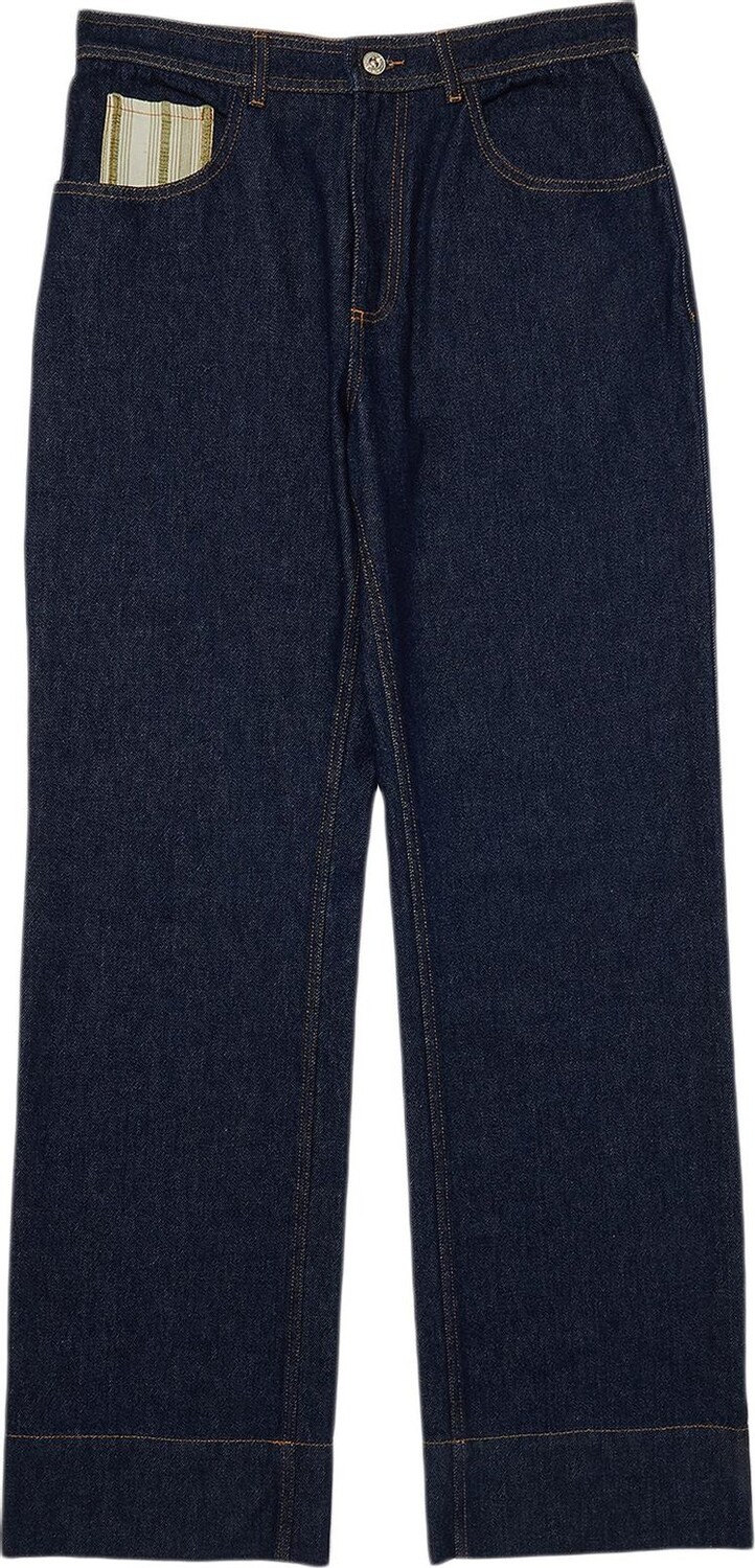 

Джинсы Wales Bonner Miles Jeans 'Blue/Multicolor', синий