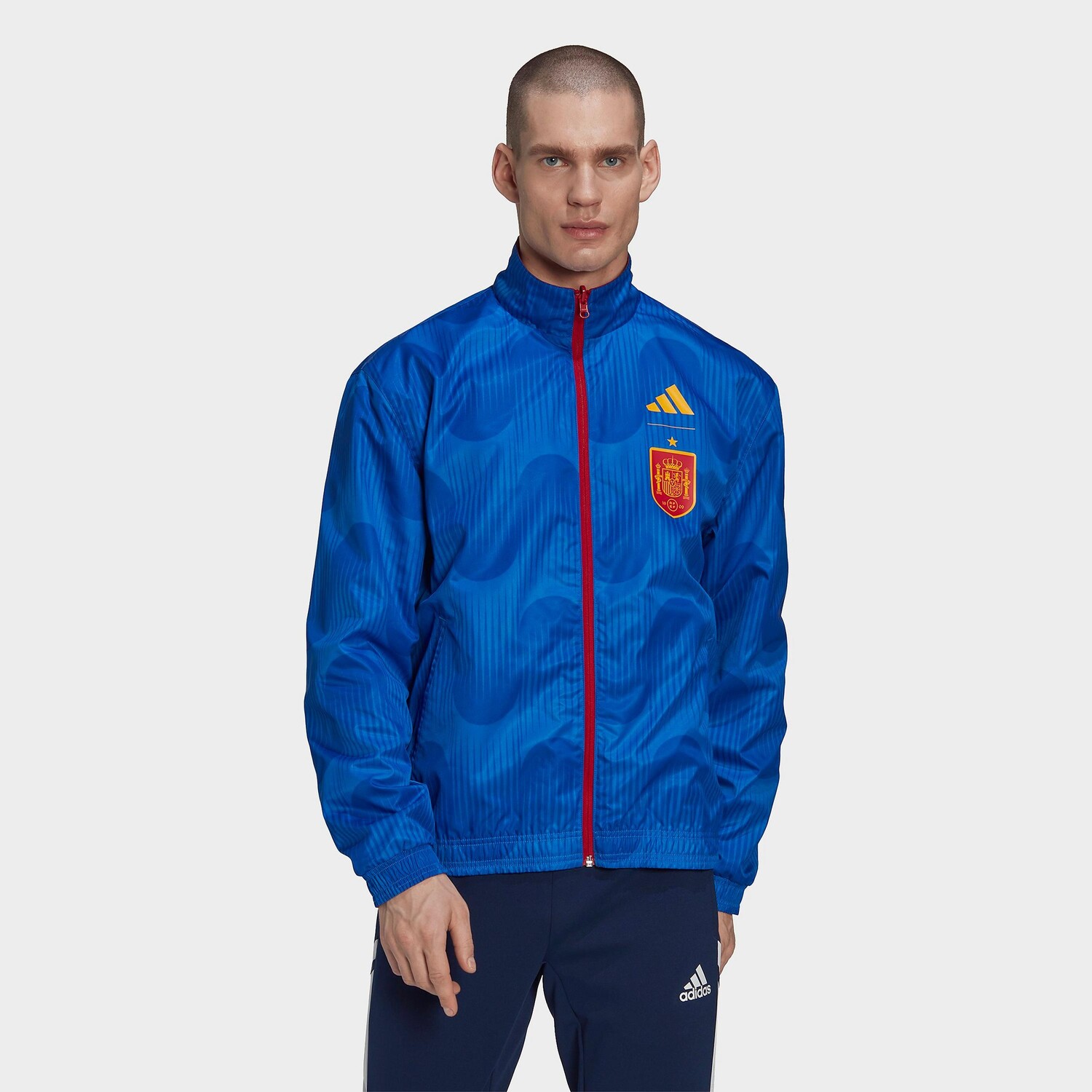 

Мужская двусторонняя куртка Adidas Spain National Team Anthem, синий