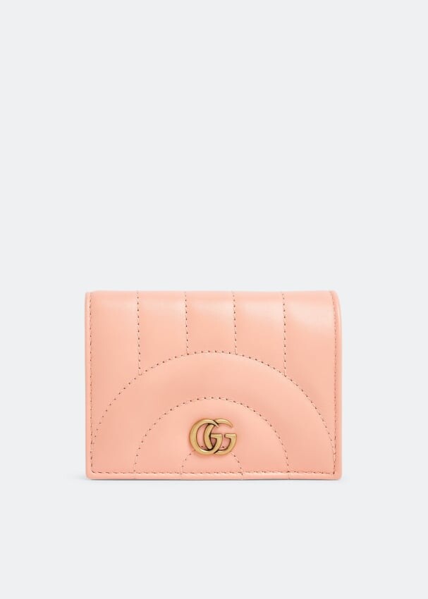 

Кошелек GUCCI GG Marmont matelassé card case wallet, розовый