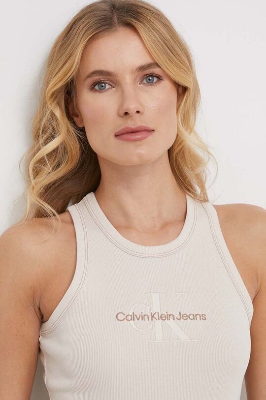 

Топ Calvin Klein Jeans, бежевый