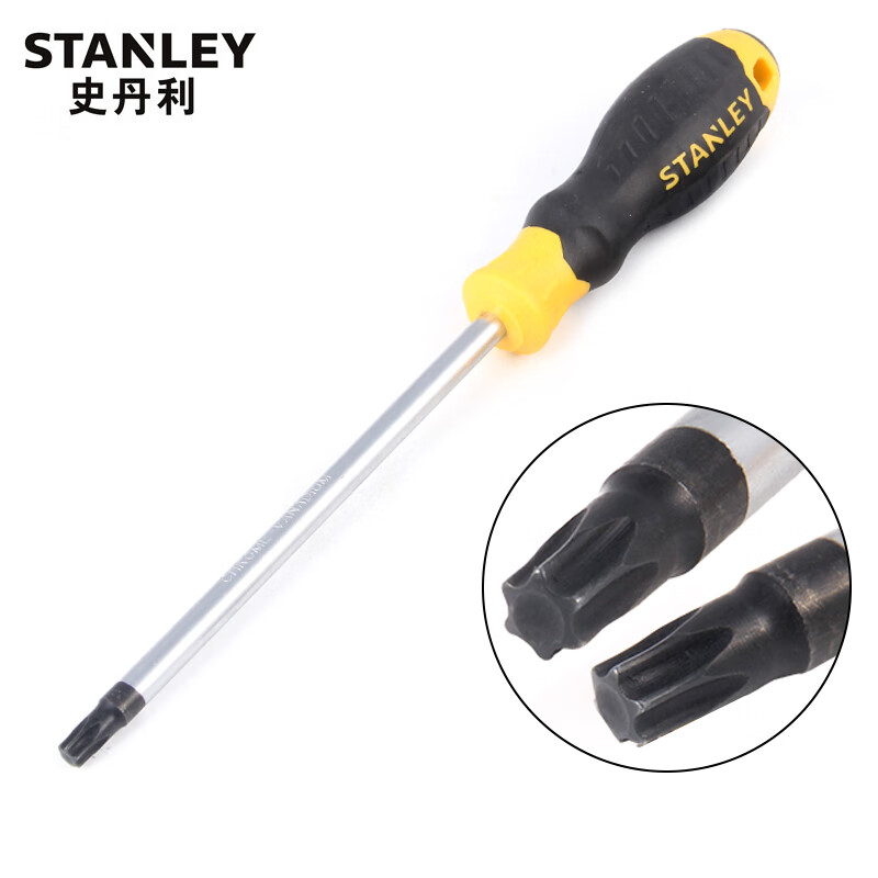 Stanley Отвертка в форме цветка с резиновой ручкой серии Stanley T20x100 мм Отвертка в форме цветка Отвертка в виде шестиконечной звезды в форме цветка сливы 60-847-23 может быть изготовлена по индивидуальному заказу