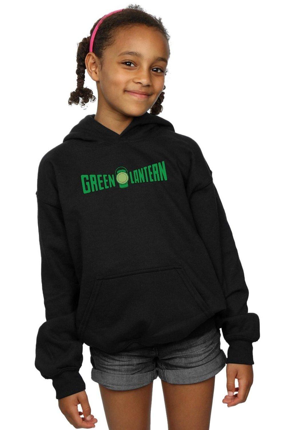 Худи с текстовым логотипом Green Lantern DC Comics, черный носки dc comics pixel – green lantern белые