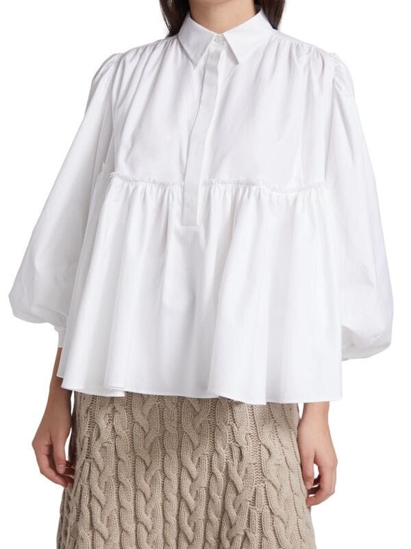 

Тори блузка Brock Collection White
