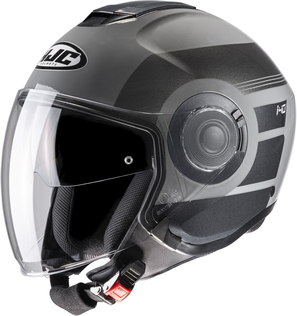 Шлем HJC i40 Spina реактивный, черный/серый шлем momo minimomo реактивный черный желтый серый