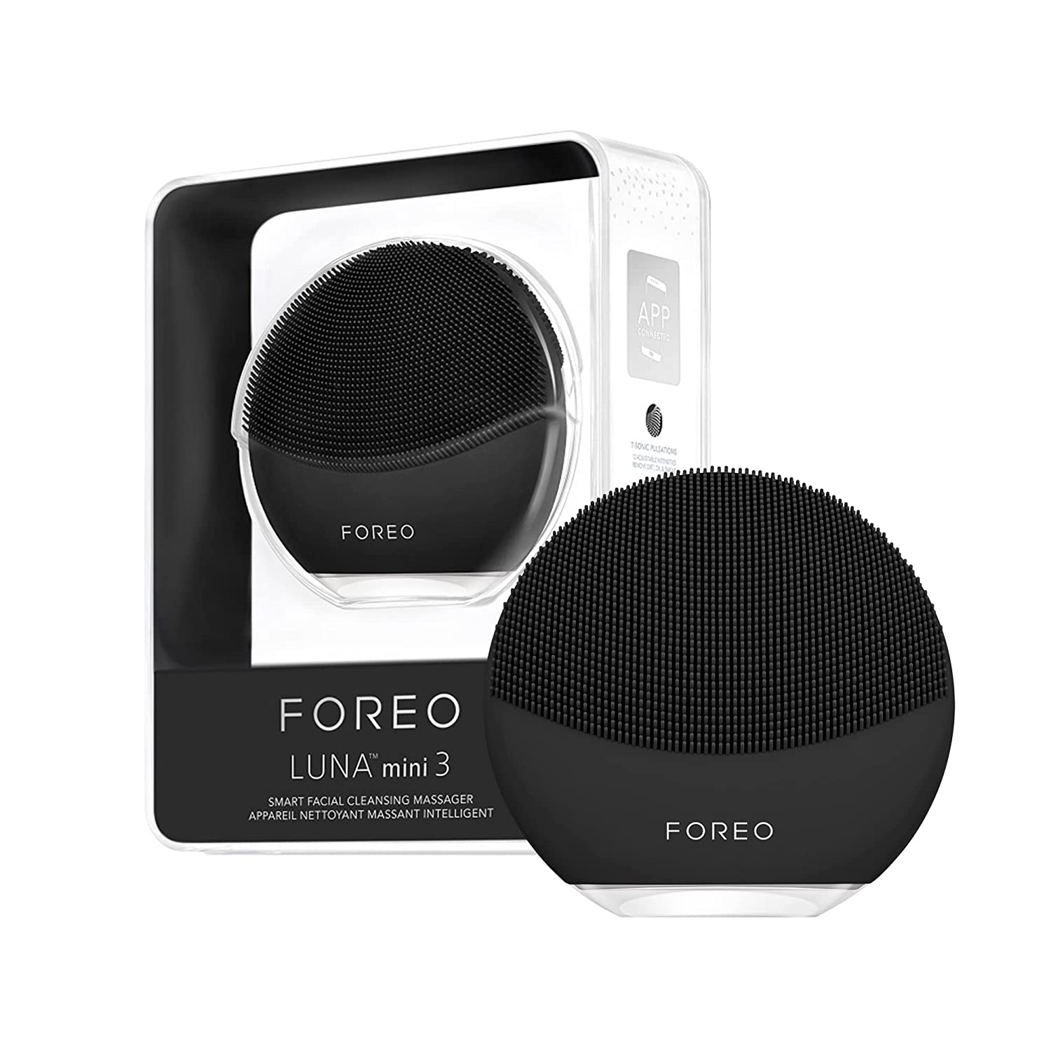 Щетка-массажер для очищения лица FOREO LUNA mini 3, черный