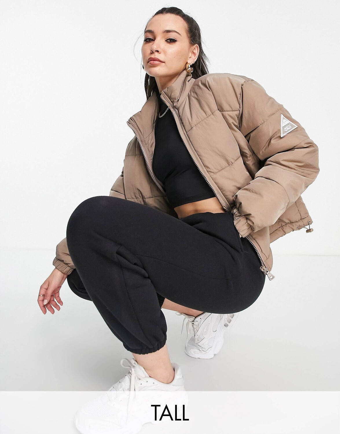 

Стеганая куртка ASOS 4505 Tall core, Коричневый
