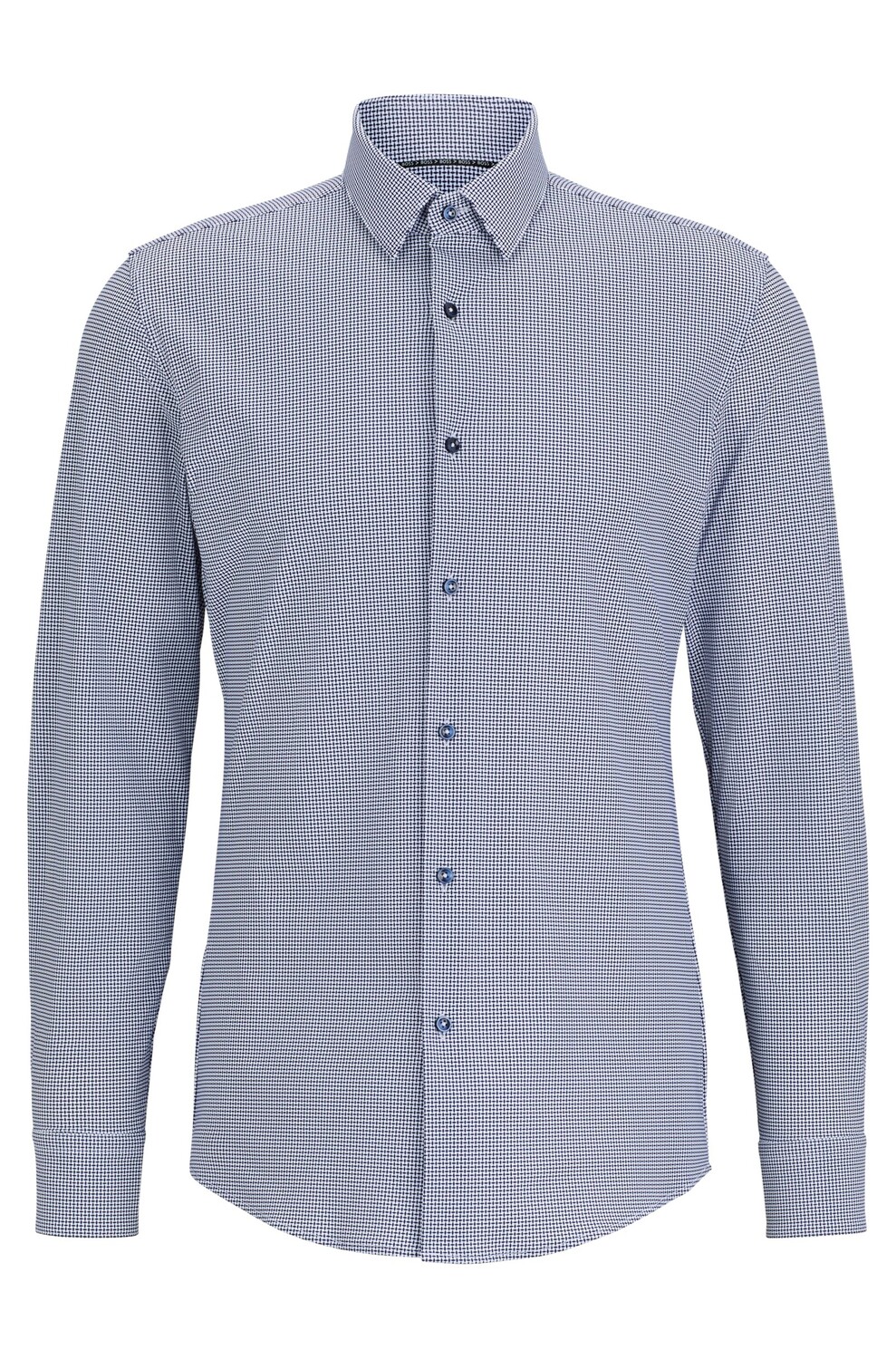 

Рубашка Boss Slim-fit In Printed Performance-stretch Fabric, темно-синий