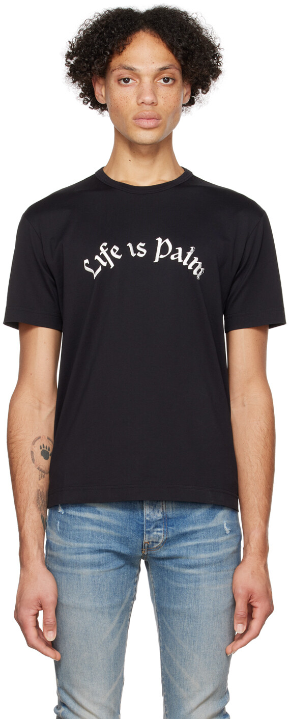 

Черная футболка Life Is Palm Palm Angels