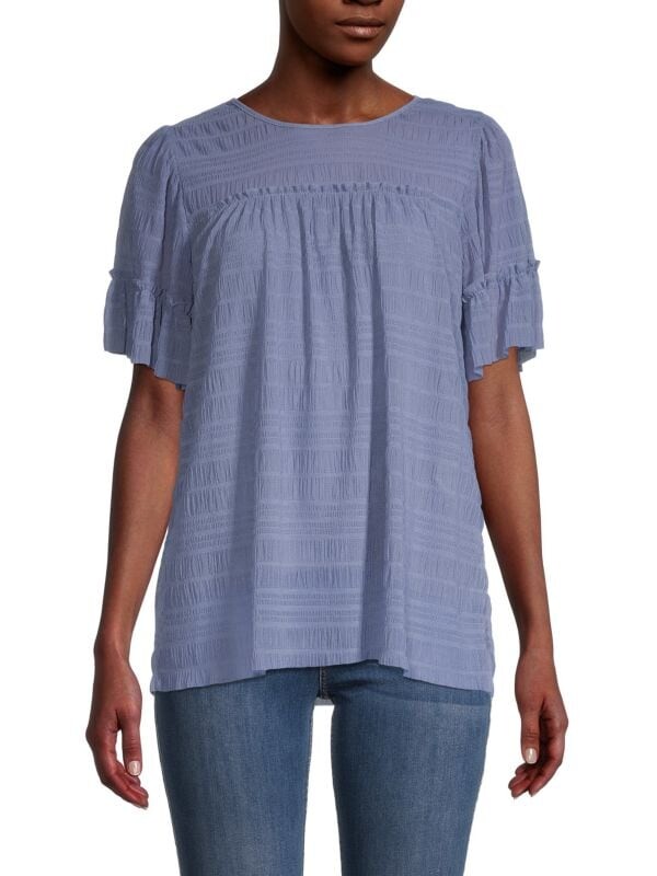 

Сетчатый кружевной топ Max Studio Chambray