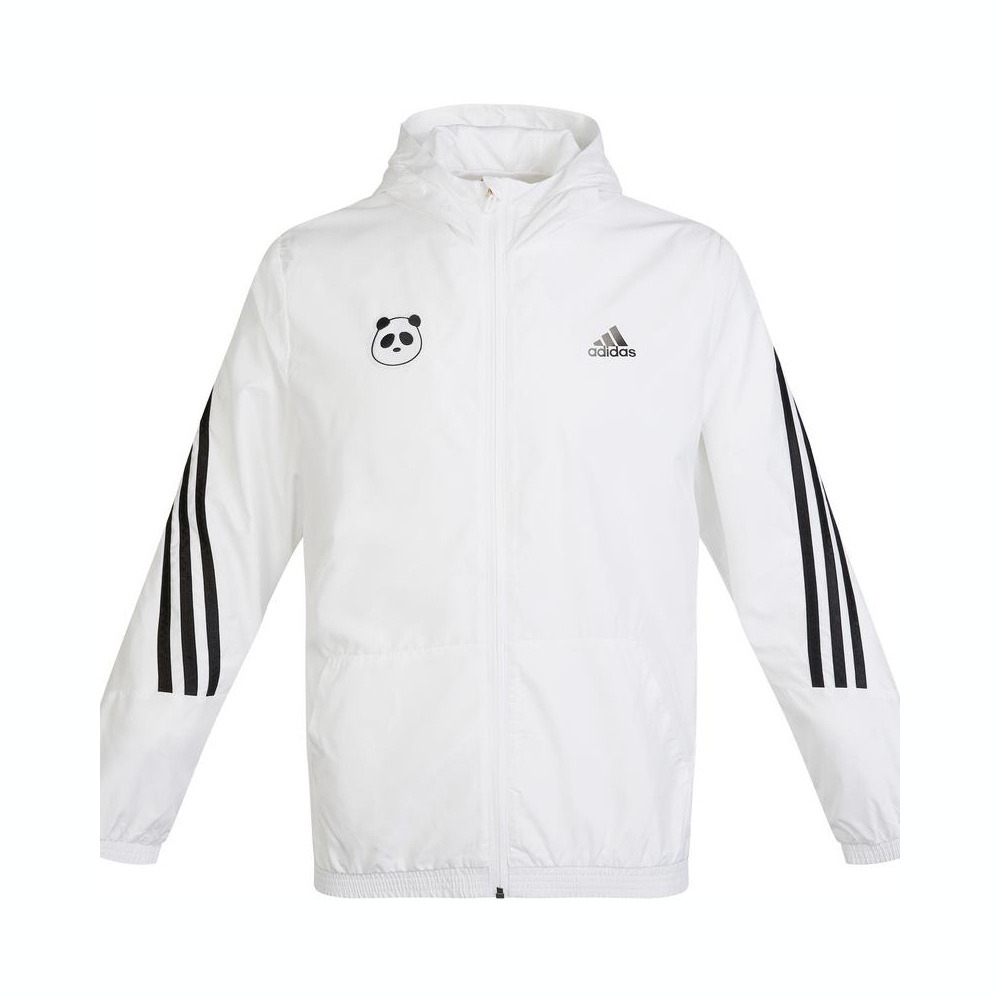 Куртка Adidas Kids GFX WV JK, белый/черный цена и фото