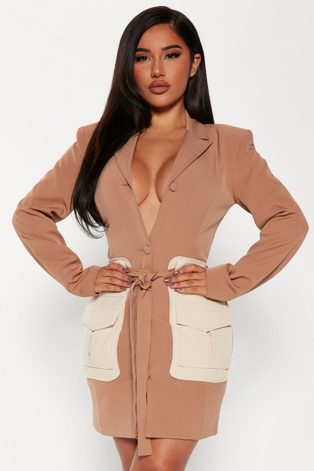 

Платье Fashion Nova LD7389BFN, серо-коричневый