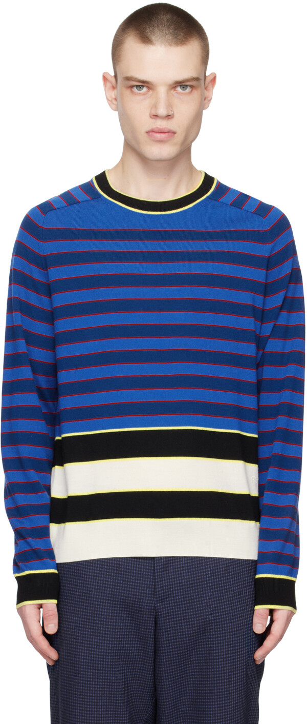 

Синий свитер интарсия PS by Paul Smith