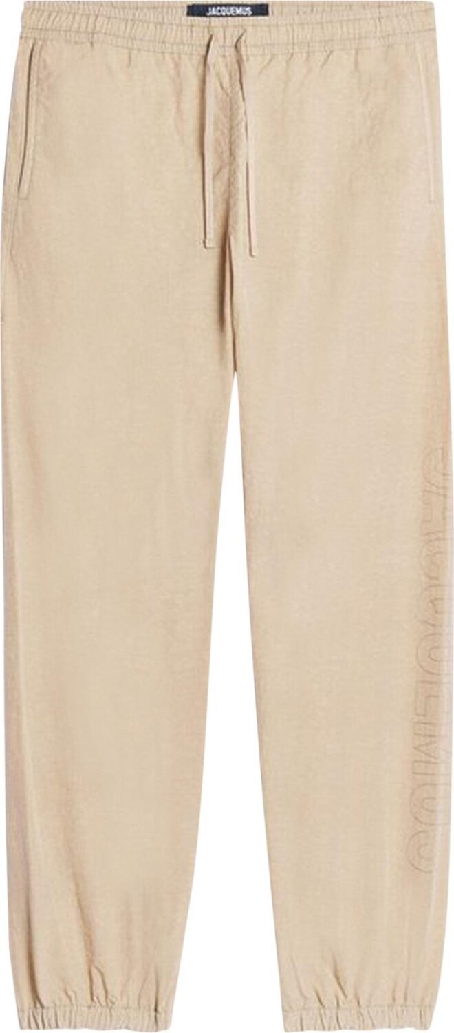 

Брюки Jacquemus Le Pantalon Fandelou Jogging Pants 'Light Beige', загар, Серый