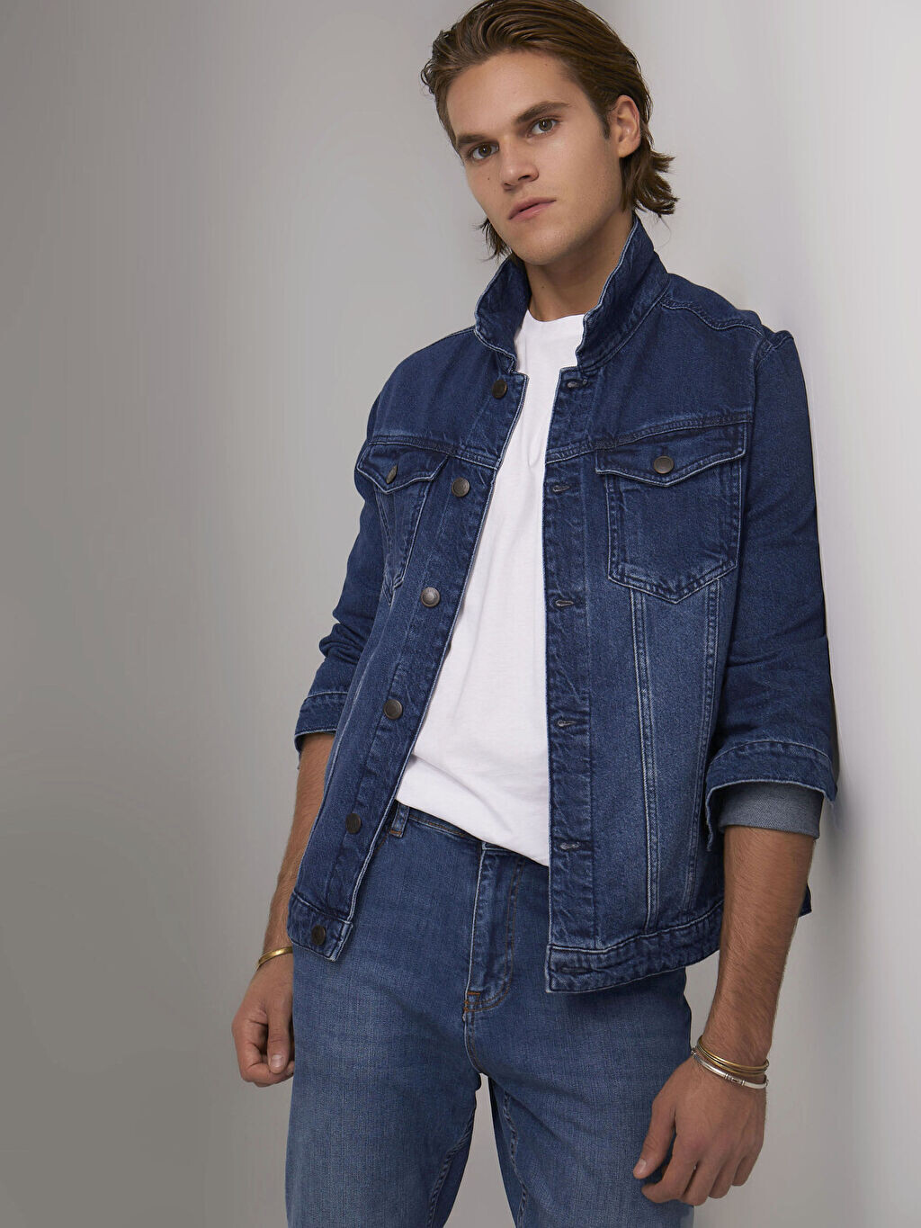

Джинсовая куртка классического кроя LCW Jeans, Серый