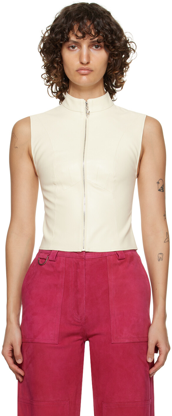 

Жилет Off-White Hannah Jewett Edition Harley из искусственной кожи Miaou