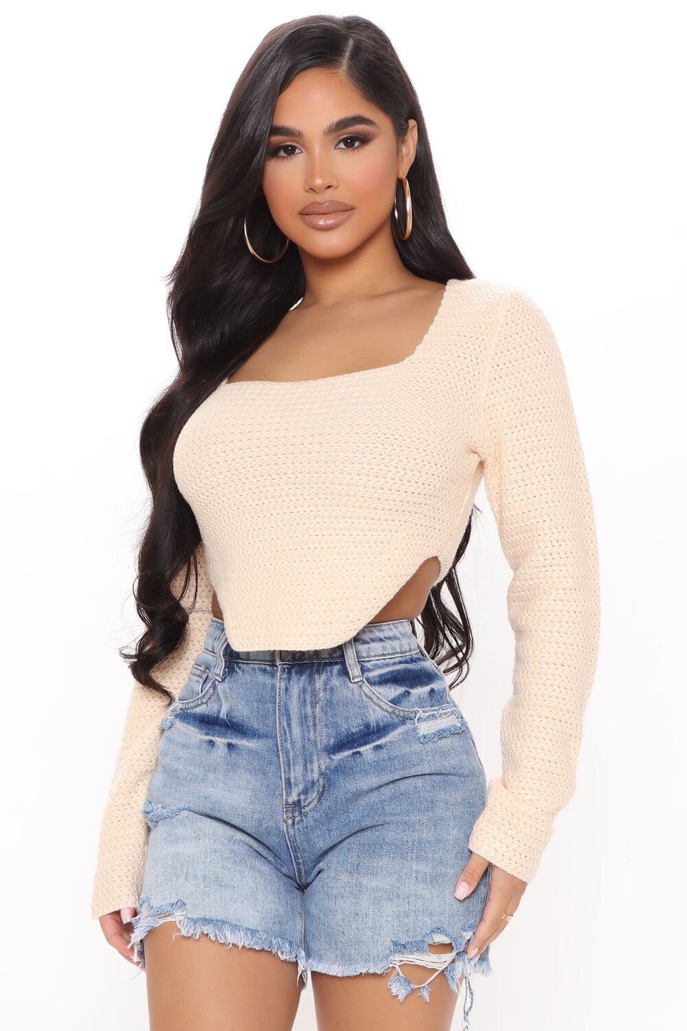 

Свитер Fashion Nova TC25908, бежевый