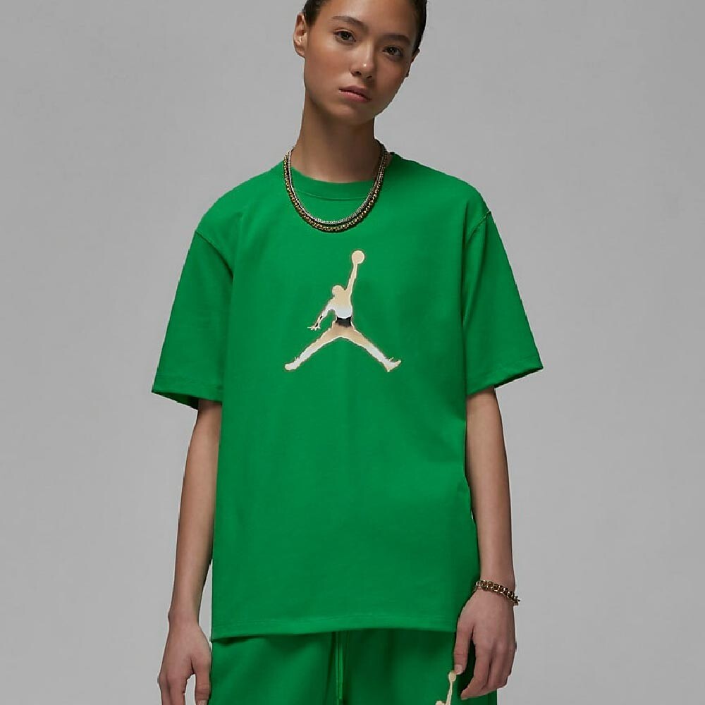 

Футболка Nike Air Jordan Women's Graphic, зеленый/коричневый