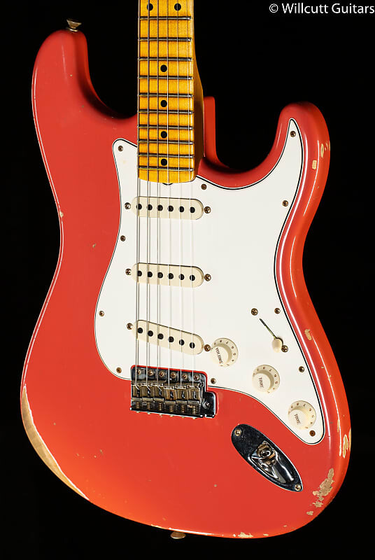 

Fender Custom Shop LTD 1962 Stratocaster Maple Relic Aged Tahitian Coral (241)