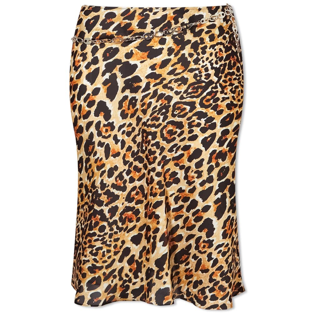 

Юбка Paco Rabanne Leopard Print Midi Skirt