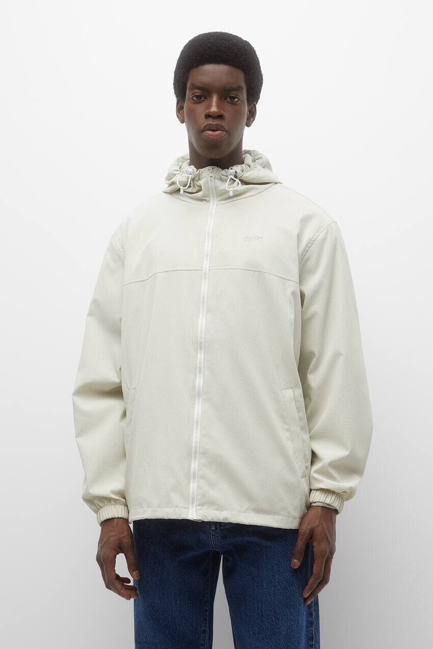 

Плащ с капюшоном Pull&Bear, кремовый