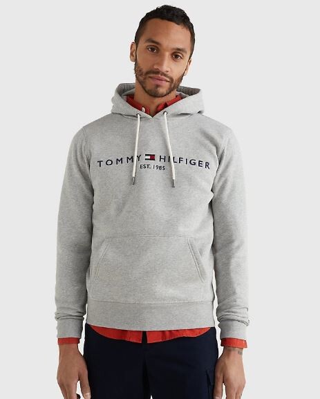 

Худи с логотипом Tommy Hilfiger, серый